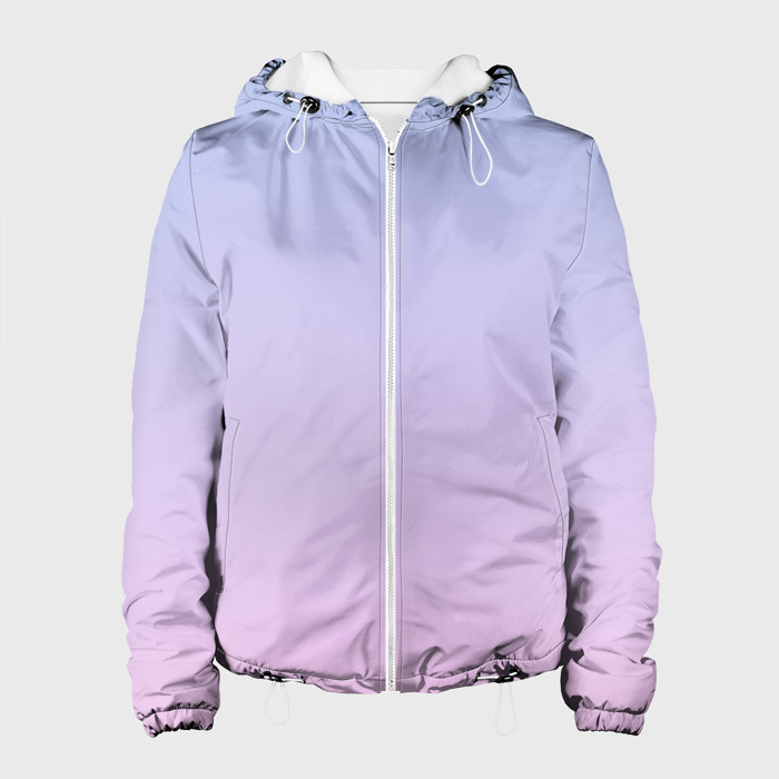Женская куртка 3D Градиент лавандовый фото