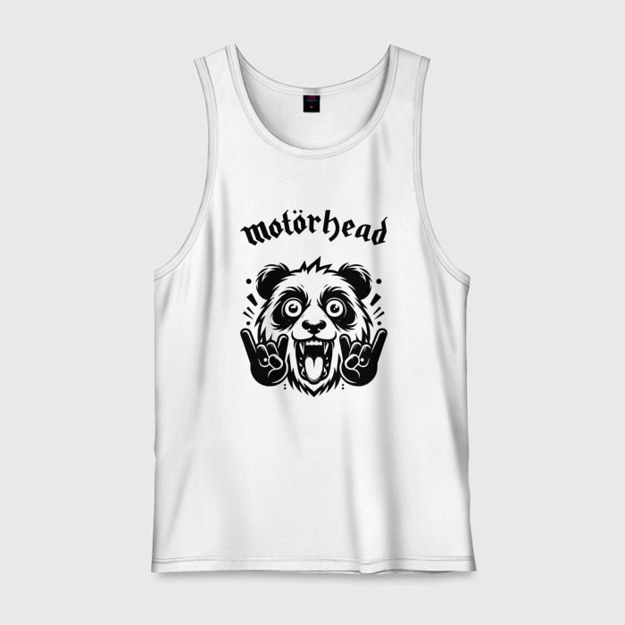 Мужская майка хлопок Motorhead   rock panda фото