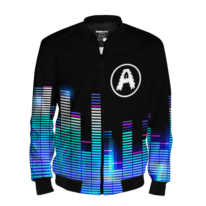 Мужской бомбер 3D Aerosmith эквалайзер фото