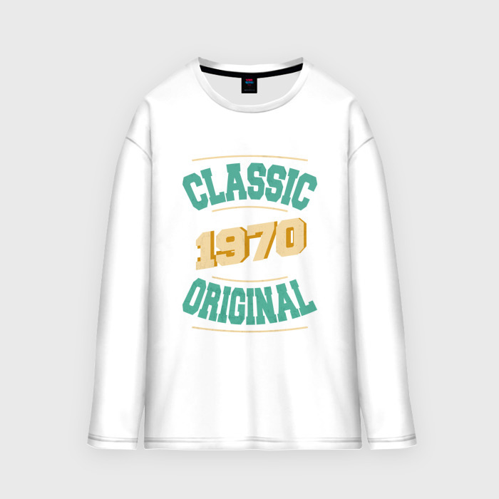 Мужской лонгслив oversize хлопок 1970 классика фото