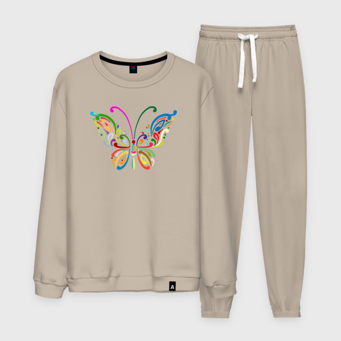 Мужской костюм хлопок Butterfly colors фото