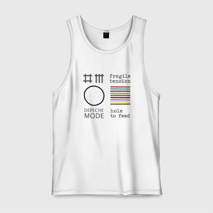 Мужская майка хлопок Depeche Mode   Hole To Feed cover фото