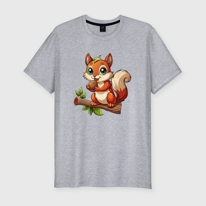 Мужская футболка хлопок Slim Завтрак белки фото