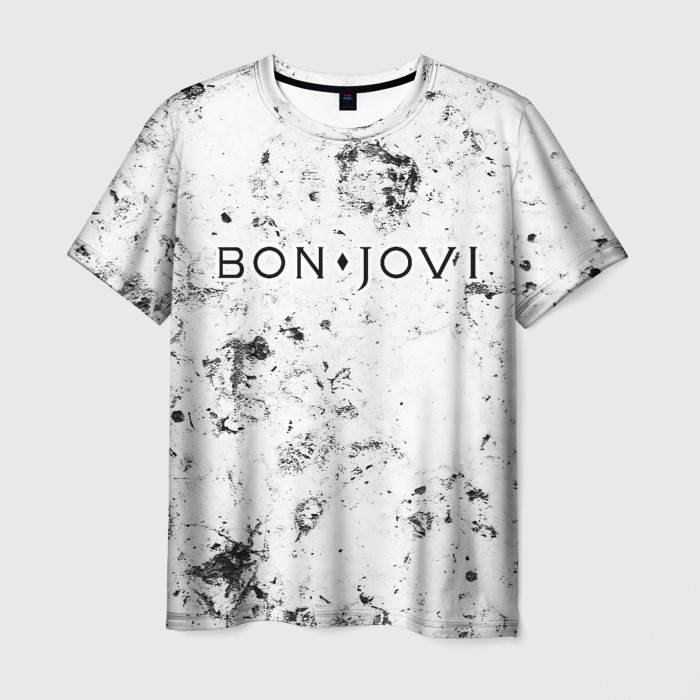 Мужская футболка 3D Bon Jovi dirty ice фото