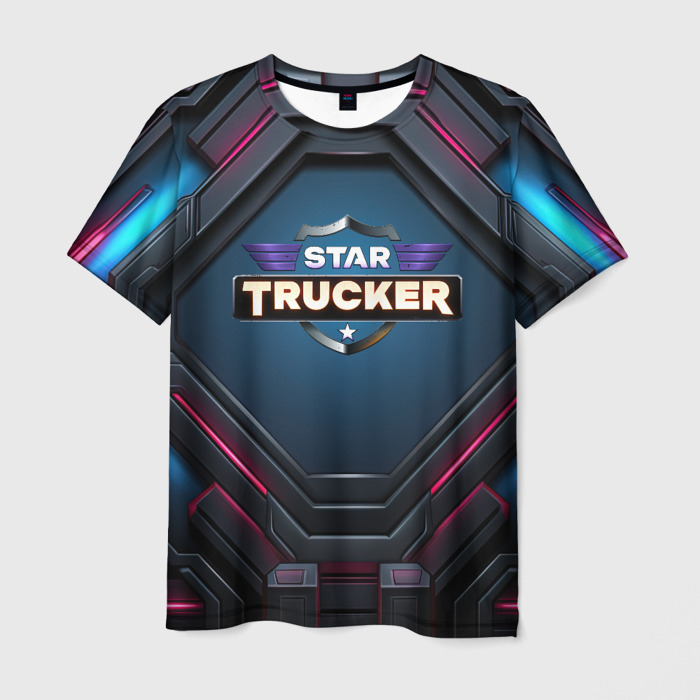 Мужская футболка 3D Star Trucker космическая броня фото