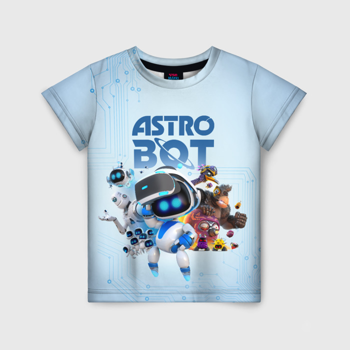 Детская футболка 3D Astro Bot   Game фото