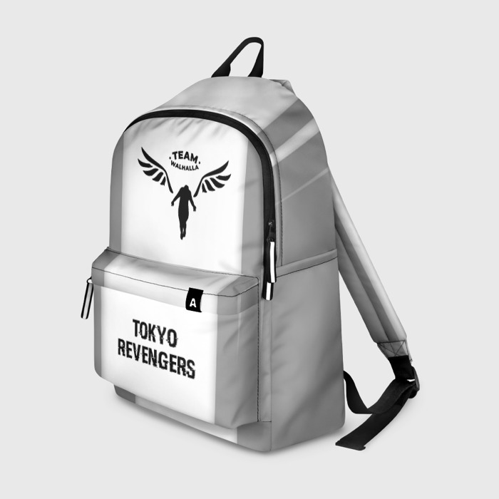 Рюкзак 3D Tokyo Revengers glitch на светлом фоне по центру фото