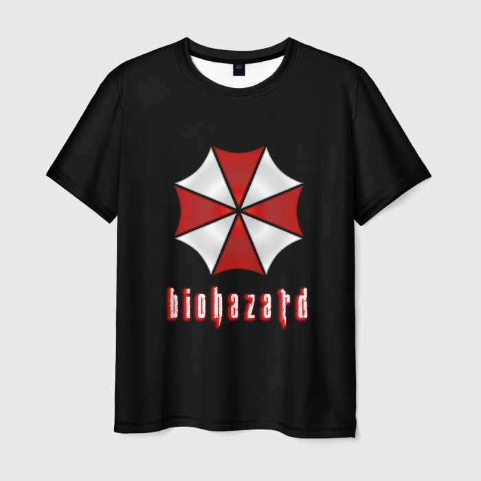Мужская футболка 3D Biohazard logo фото