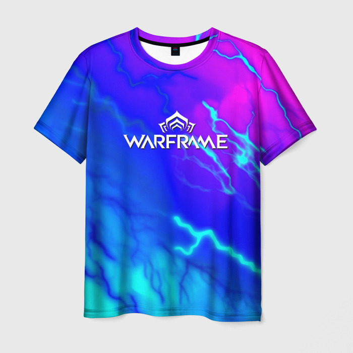 Мужская футболка 3D Warframe neon storm фото
