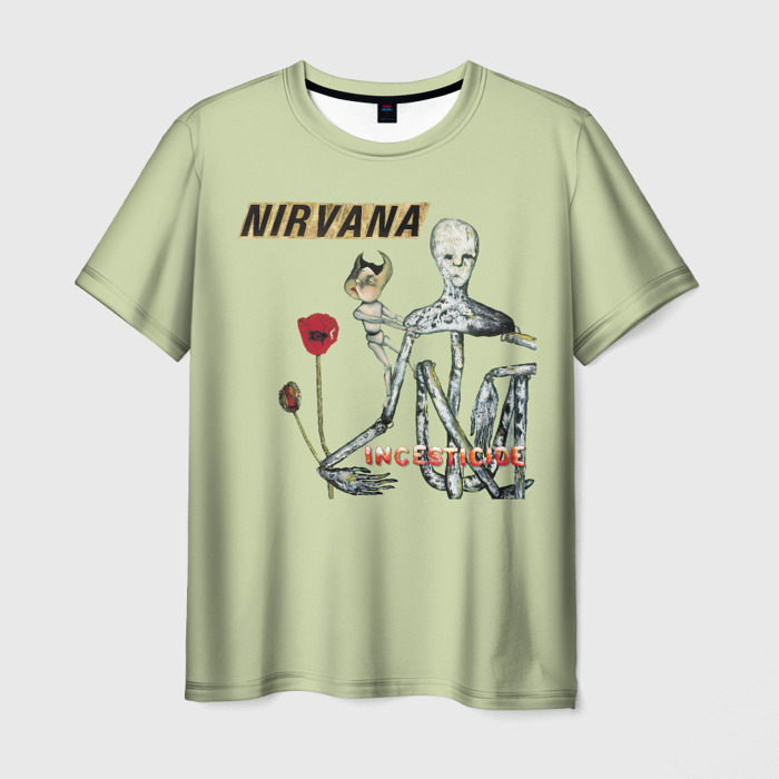 Мужская футболка 3D Nirvana incesticide фото