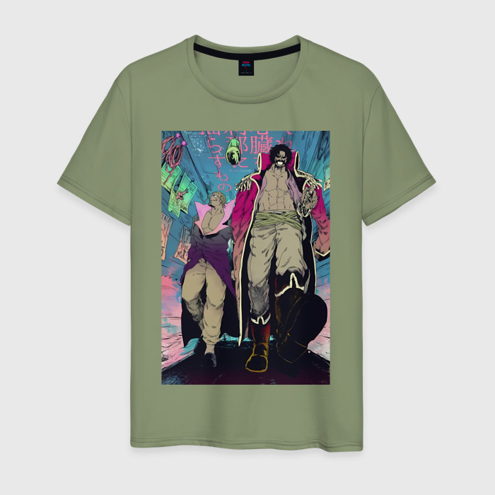 Мужская футболка хлопок Ван Пис Роджер Гол Д фото