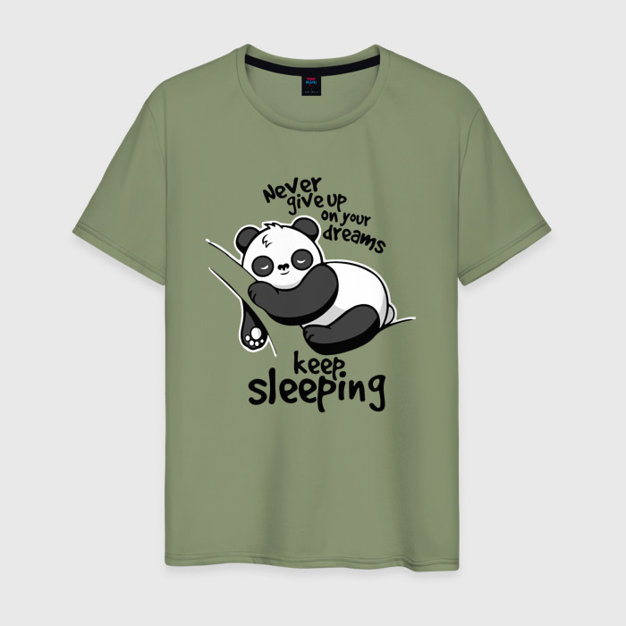 Мужская футболка хлопок Никогда не отказывайся от своих мечтаний фото