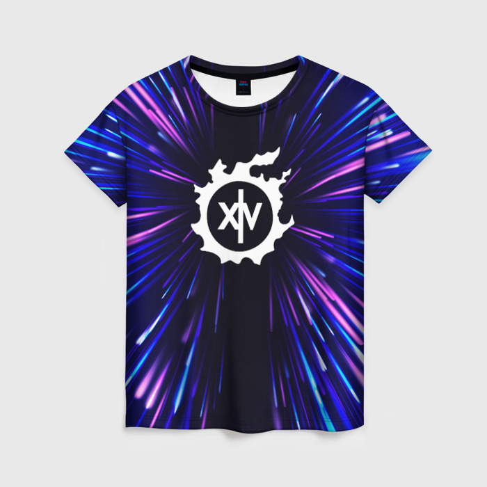 Женская футболка 3D Final Fantasy neon energy фото