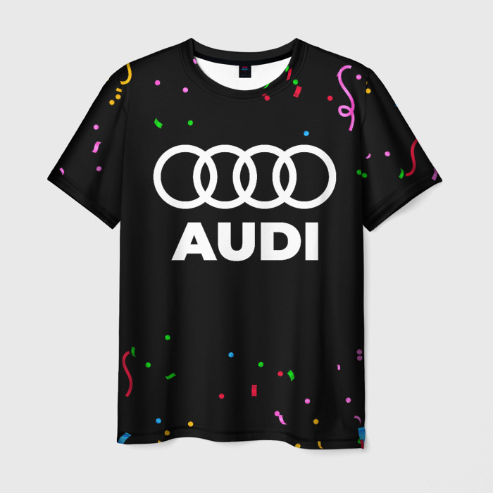 Мужская футболка 3D Audi конфети фото