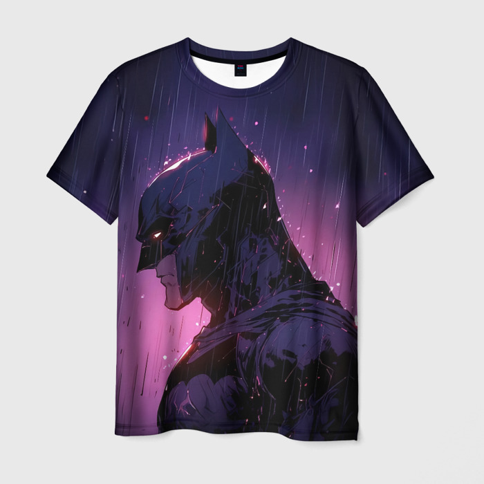 Мужская футболка 3D Batman   Neon rain фото