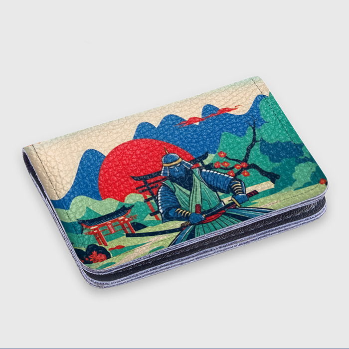 Картхолдер с принтом Ретро самурай фото