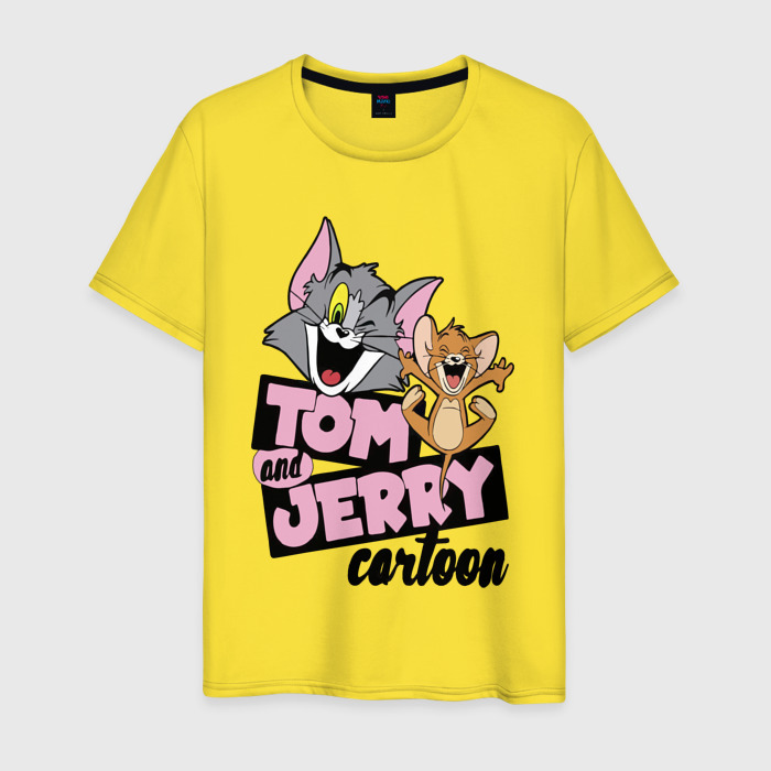 Мужская футболка хлопок Tom and Jerry фото