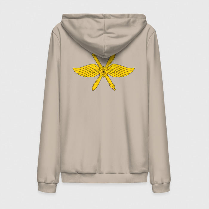 Мужская толстовка на молнии хлопок Воздушно космические силы: эмблема фото