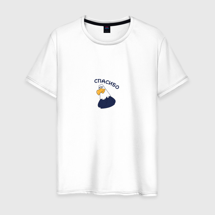 Мужская футболка хлопок Орел: спасибо фото