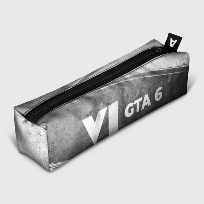 Пенал школьный 3D GTA 6   grey gradient по горизонтали фото