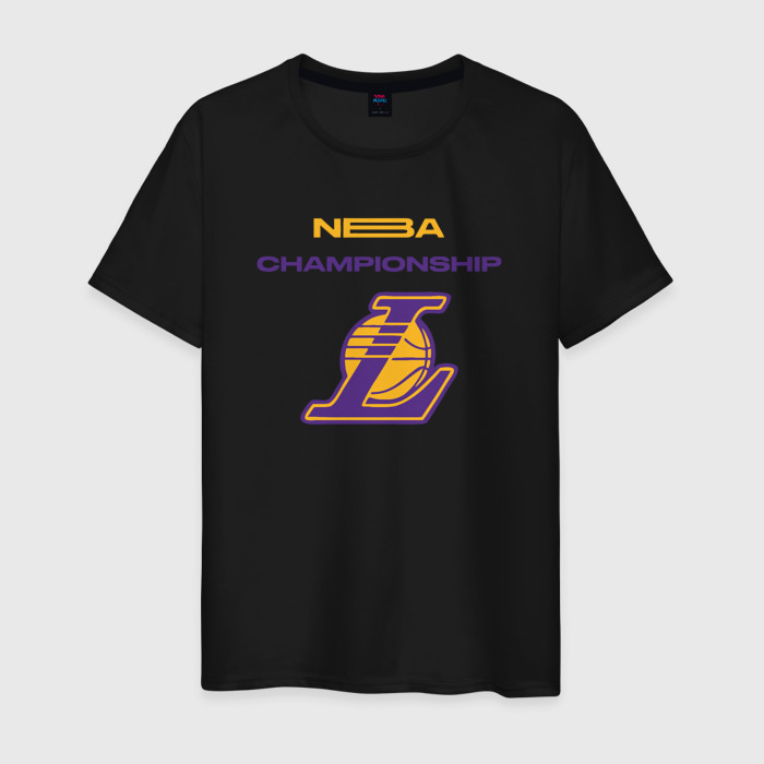 Мужская футболка хлопок Lakers championship фото