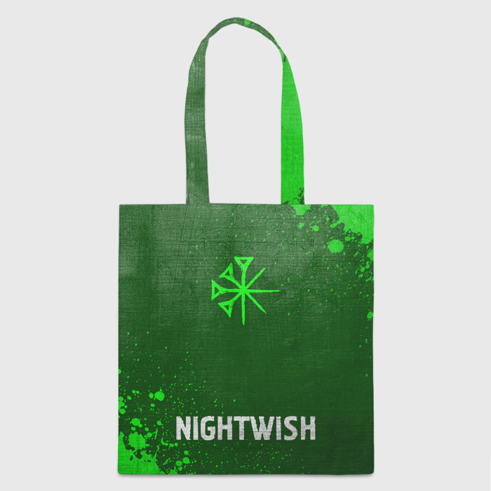 Шоппер 3D Nightwish   green gradient по центру фото