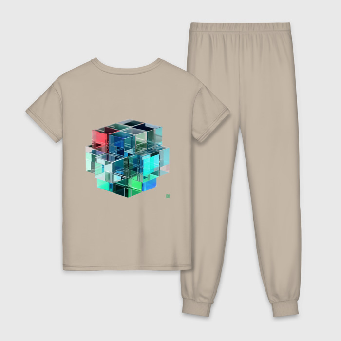 Женская пижама хлопок Cube фото
