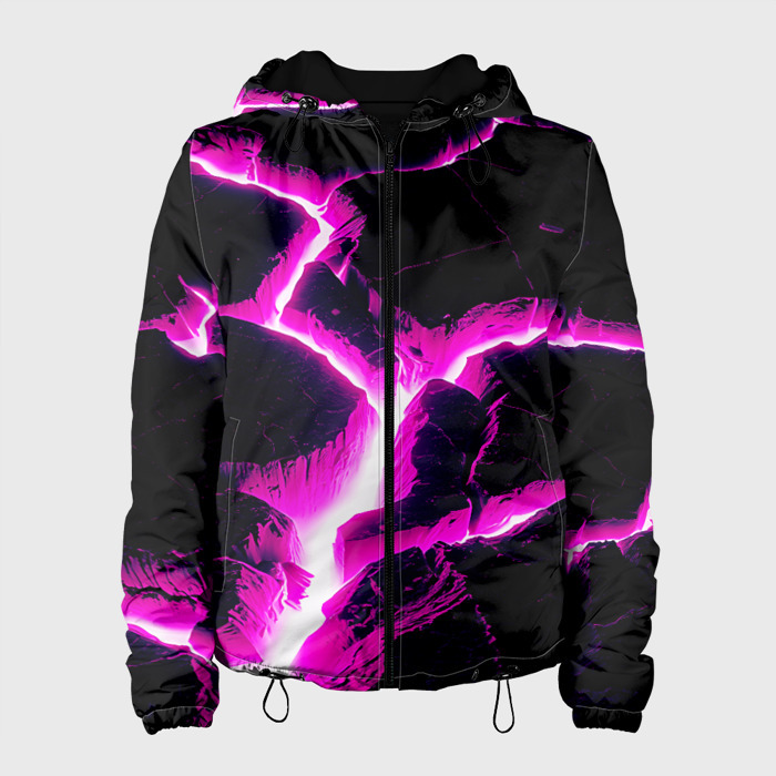 Женская куртка 3D Color pink black фото