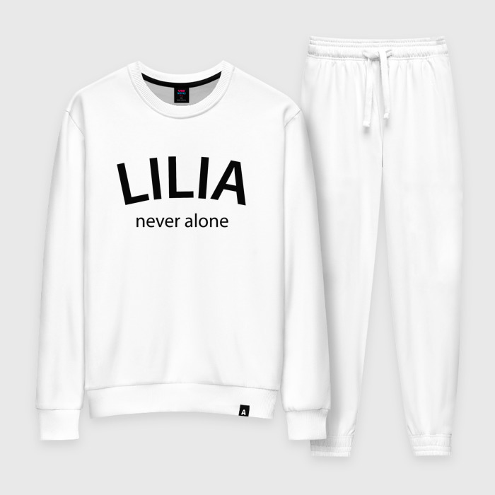 Женский костюм хлопок Lilia never alone   motto фото