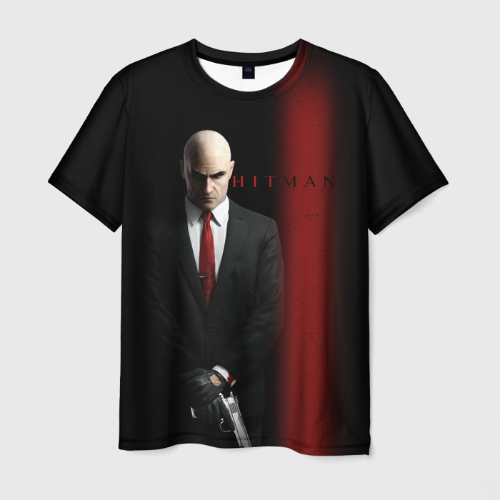 Мужская футболка 3D Агент Hitman фото