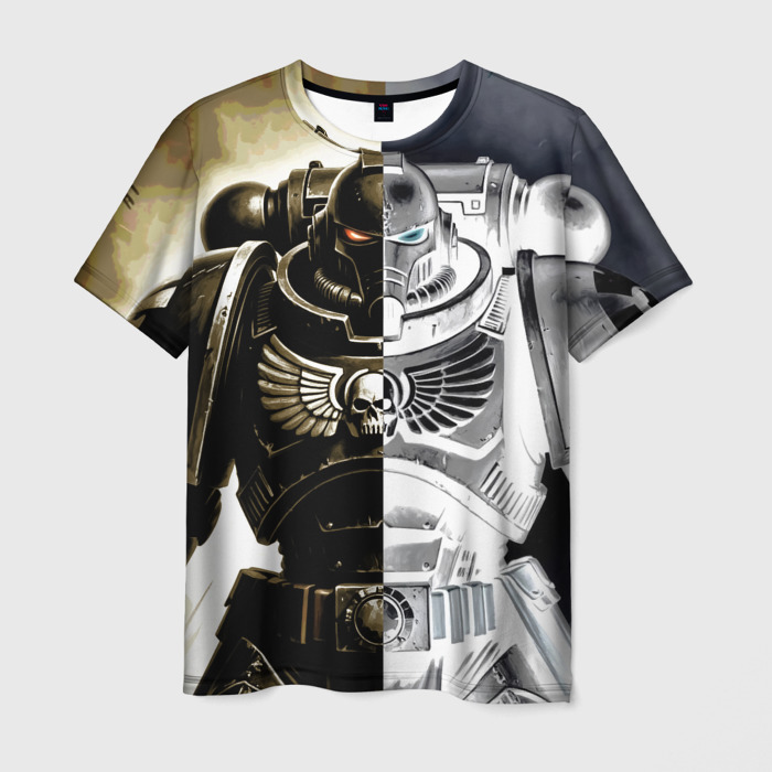 Мужская футболка 3D Warhammer 40k космодесантник фото