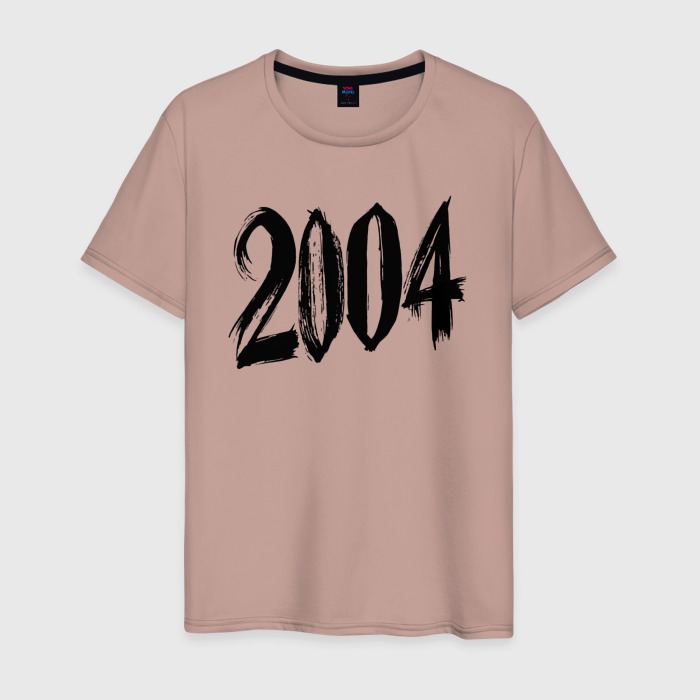 Мужская футболка хлопок 2004 штрихами фото