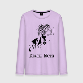 Мужской лонгслив хлопок с принтом Death note в городе Новоалтайск, 100% хлопок |  | anime | death note | аниме