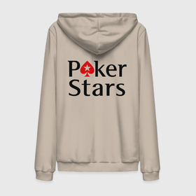 Мужская толстовка на молнии хлопок с принтом Poker Stars в Белгороде,  |  | pokerstars