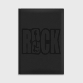Ежедневник с принтом Rock Logo в Белгороде,  |  | Тематика изображения на принте: гитара