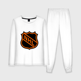 Женская пижама с лонгсливом хлопок с принтом NHL в Екатеринбурге,  |  | национальная хоккейная лига | нхл