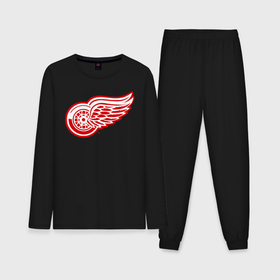 Мужская пижама с лонгсливом хлопок с принтом Detroit Red Wings ,  |  | hockey | nhl | лига | нхл | хокей | хоккей | хоккейная лига