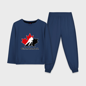 Детская пижама с лонгсливом хлопок с принтом Canada в Новосибирске,  |  | Тематика изображения на принте: canada | hockey | nhl | канада | лига | нхл | хокей | хокейнаялига | хоккей | хоккейная лига