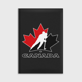 Ежедневник с принтом Canada в Петрозаводске,  |  | Тематика изображения на принте: canada | hockey | nhl | канада | лига | нхл | хокей | хокейнаялига | хоккей | хоккейная лига