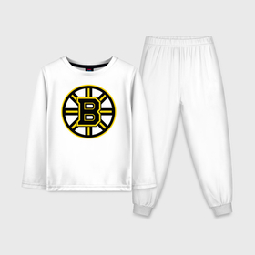 Детская пижама с лонгсливом хлопок с принтом Boston Bruins в Екатеринбурге,  |  | нхл | хоккейная лига