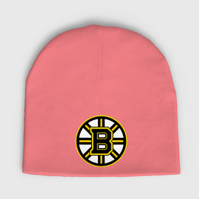 Мужская шапка демисезонная с принтом Boston Bruins в Екатеринбурге,  |  | Тематика изображения на принте: нхл | хоккейная лига