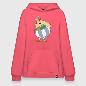 Худи SuperOversize хлопок с принтом Обеликс в Ухте, 70% хлопок, 30% полиэстер, мягкий начес внутри | карман-кенгуру, эластичная резинка на манжетах и по нижней кромке, двухслойный капюшон
 | астерикс | астерикс и обеликс | обеликс