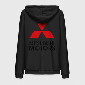 Мужская толстовка на молнии хлопок с принтом Mitsubishi 2 в Курске,  |  | mitsubishi | mitsubishi motors | митсубиси | митсубиши