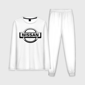 Мужская пижама с лонгсливом хлопок с принтом Nissan club ,  |  | nissan | nissan club | авто | автомобили | машины | нисан | нисан клаб | ниссан | тачки