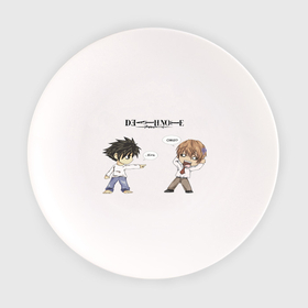 Тарелка с принтом Kira OMG в Екатеринбурге, фарфор | диаметр - 210 мм
диаметр для нанесения принта - 120 мм | anime | death note | аниме | анимэ