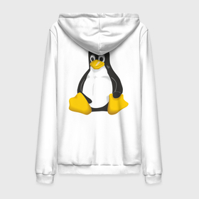 Мужская толстовка на молнии хлопок с принтом Linux 7 ,  |  | пингвин