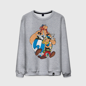 Мужской свитшот хлопок с принтом Asterix&Obelix (3) , 100% хлопок |  | астерикс | астерикс и обеликс | обеликс