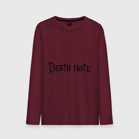 Мужской лонгслив хлопок с принтом Death Note (2) в городе Новоалтайск, 100% хлопок |  | anime | death note | аниме | анимэ