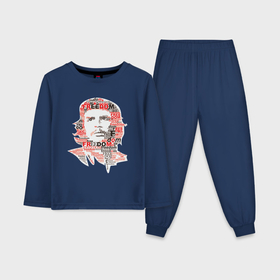 Детская пижама с лонгсливом хлопок с принтом Che Guevara 3 в Санкт-Петербурге,  |  | гевара | куба | революция | свобода | че