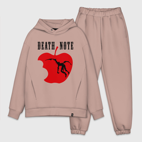 Мужской костюм хлопок OVERSIZE с принтом Death Note. Apple в городе Новоалтайск,  |  | anime | death note | аниме | анимэ